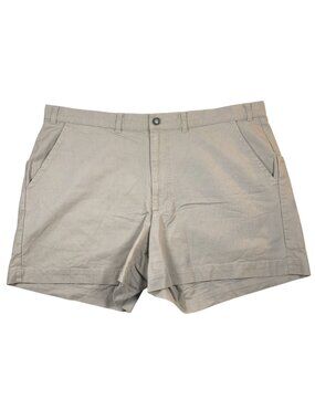 Patagonia Men Shorts Size 40 Khaki Chino Organic Cotton Beige Classic Flat Front